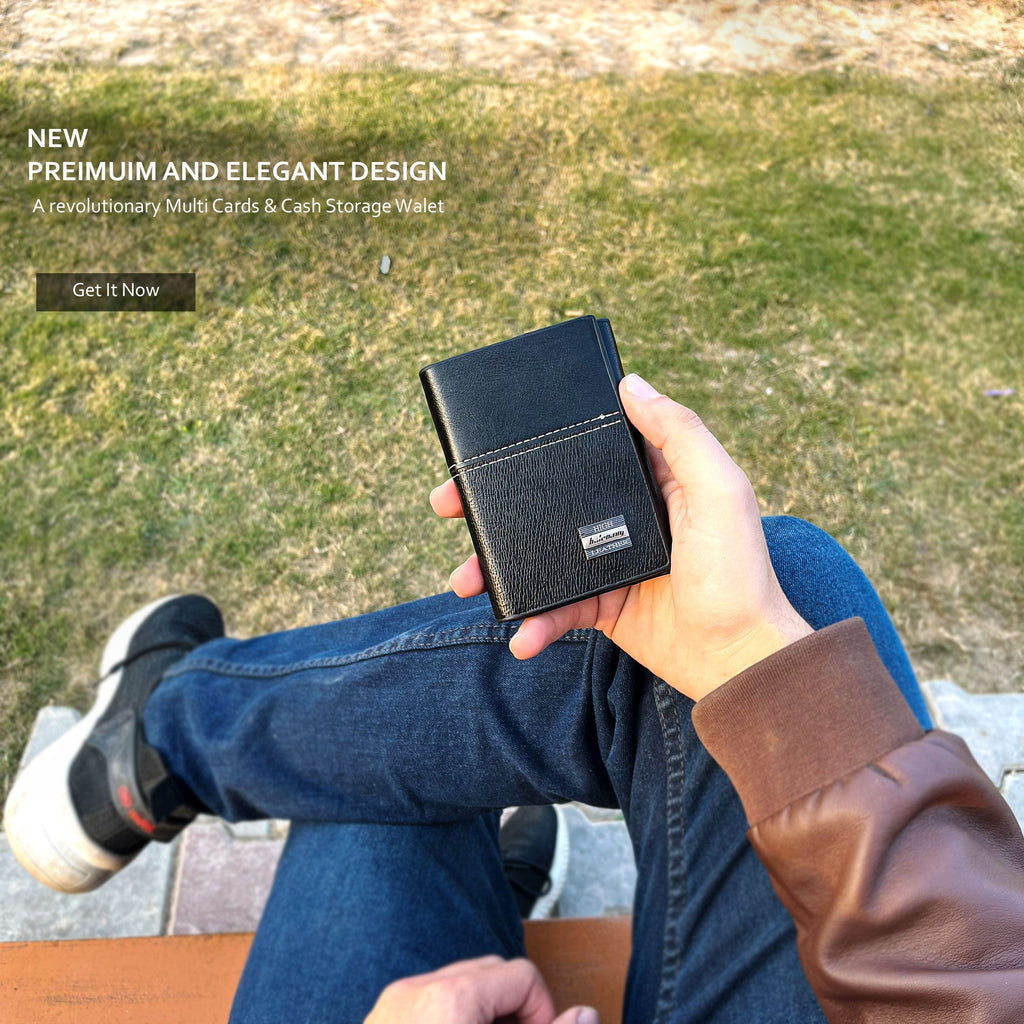 New Luxury Trifold Leather Wallet