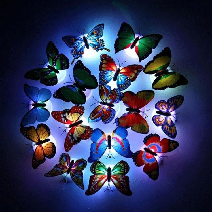 BEST LED 3D BUTTERFLY WALL LIGHT